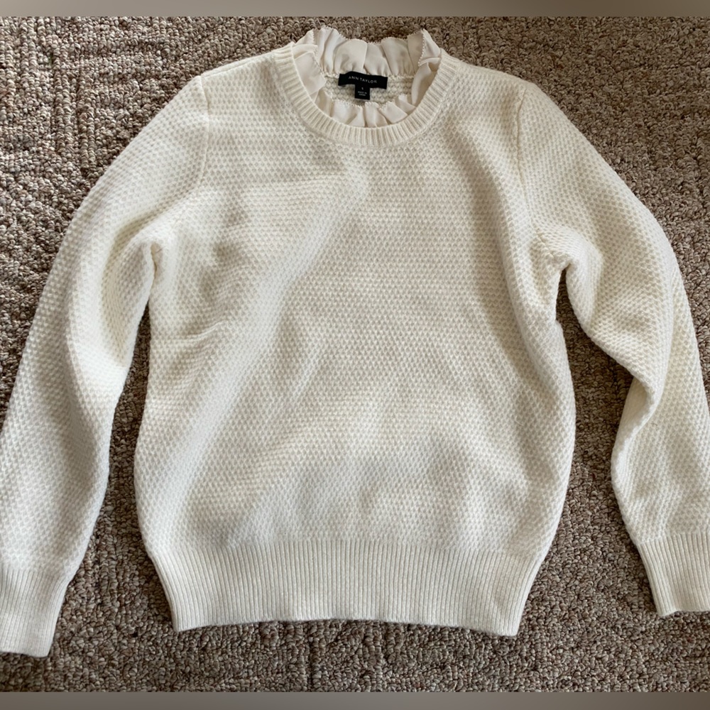 Ann Taylor Ruffle Sweater